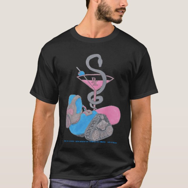 T-shirt du Pilule-Bot V.2 Pharm-Tini (Devant)