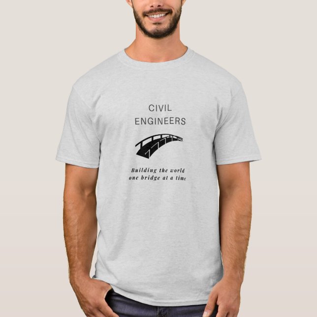 T-shirt du pont de génie civil (Devant)