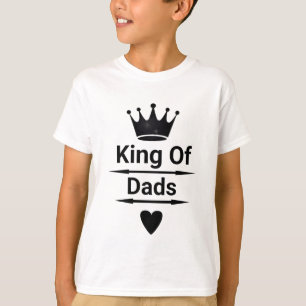 T-shirt du Roi des papas Amusants Fête du Père Cad