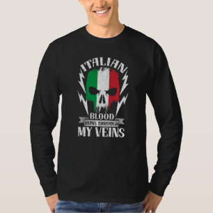 T-shirt Du sang italien coule dans mes veines Pays Italie