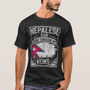 T-shirt Du Sang Népalais Traverse Mes Veines