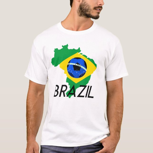 T-shirt du soutien de l'équipe de football du Brés (Devant)