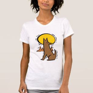 T-shirt du sud-ouest d'art de conception de coyote