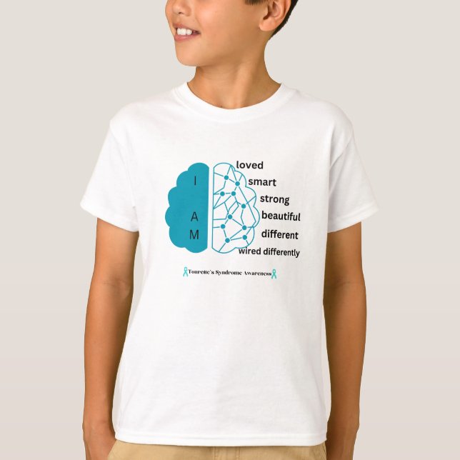 T-shirt du syndrome de Kids I Am Tourette (Devant)