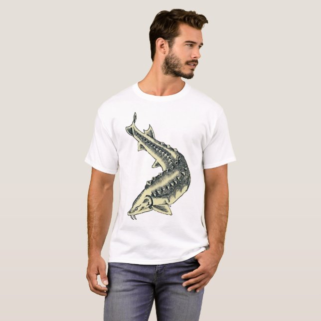 T-SHIRT **** DU TATOUAGE T D'ESTURGEON DE **** (Devant entier)