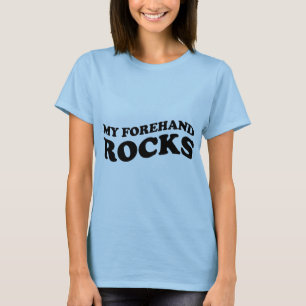 T-shirt du tennis des femmes drôles : Mes roches
