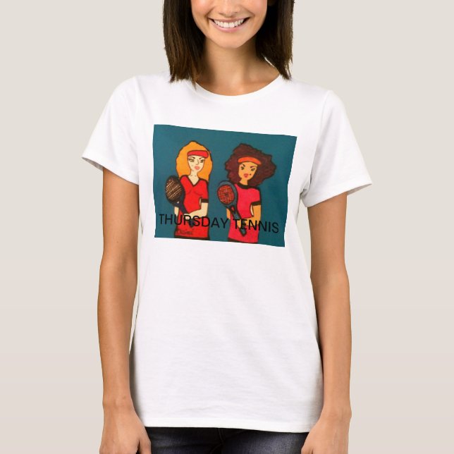 T-SHIRT DU TENNIS HANES DE JEUDI (Devant)