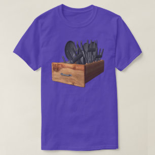 T-shirt du tiroir à couverts
