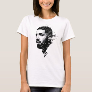 T-Shirt du ventilateur à col rond blanc - Chanson 