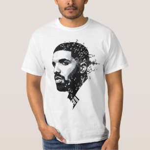 T-Shirt du ventilateur à col rond blanc - Chanson