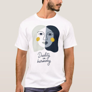 T-shirt Dualité de Gemini en Harmonie