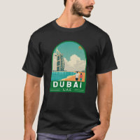 Dubai Émirats Arabes Unis Retro Art Voyage