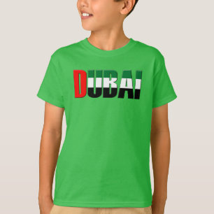 T-shirt Dubaï UAE Typographie Texte élégant uniquement