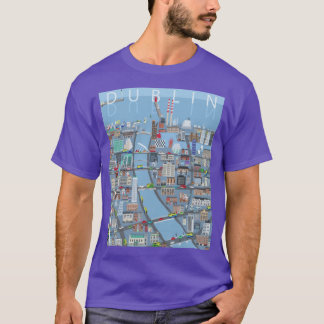 T-shirt Dublin rétro
