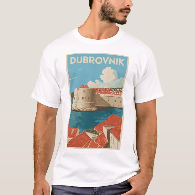 T-shirt Dubrovnik vintage (Devant)