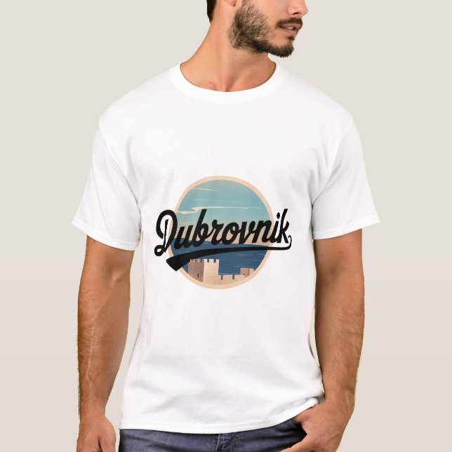 T-shirt Dubrovnik vintage (Devant)