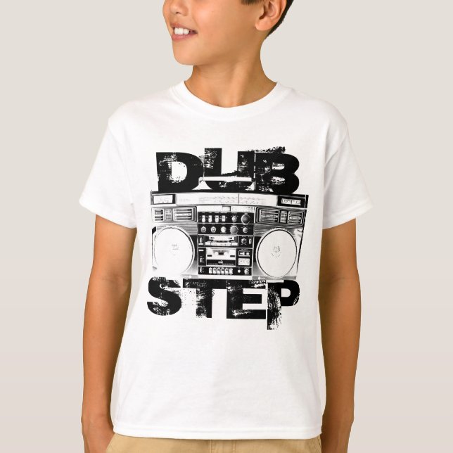 T-shirt Dubstep Boombox noir (Devant)