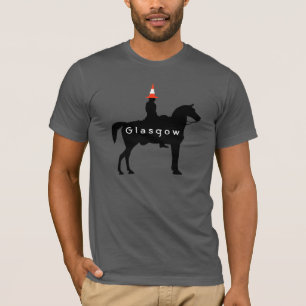 T-shirt Duc de Glasgow de pièce en t de cône du trafic d