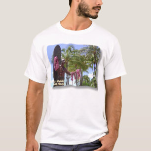 T-shirt Duc Statue dans Waikiki à la plage Honolulu de