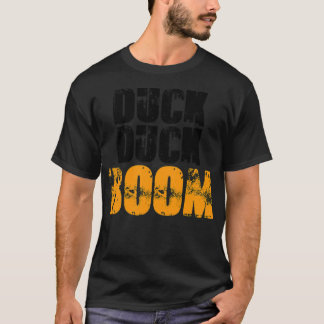 T-shirt Duck Duck Boom noir labrador noir labrador