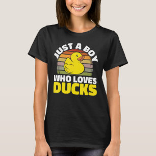 T-shirt Duck Duck Juste Un Garçon Qui Aime Les Canards