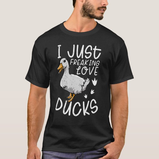 T-shirt Duck Duck Tee I Love Ducks Duck (Devant)