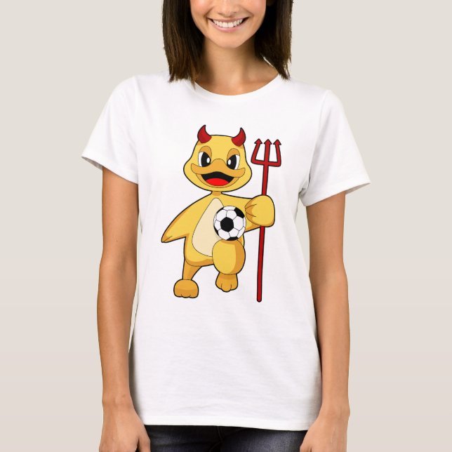 T-shirt Duck Halloween Soccer (Devant)