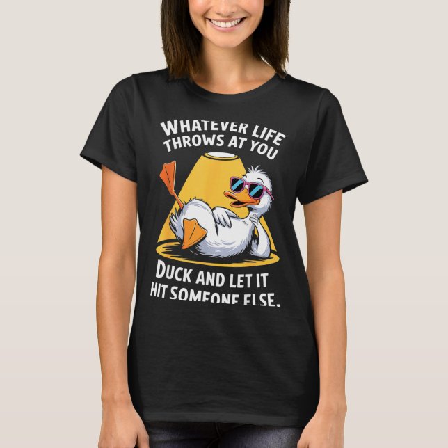 T-shirt Duck Lover Funny Quote For Men Women Boys Kids Gra (Devant)