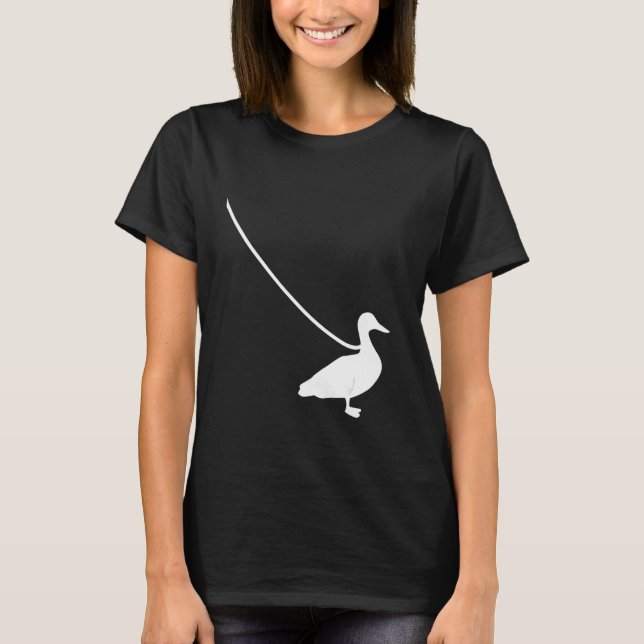 T-shirt Duck on a Leash Mallard Pet Animal Duckling Farm F (Devant)