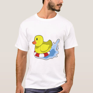 T-shirt Duck with Swim ring à Water.PNG