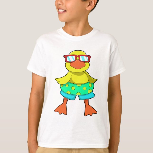 T-shirt Duck with Swim ring & Sung (Devant)