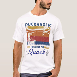 T-shirt Duckaholic Accroché Sur La Chasse De Quack Chasseu