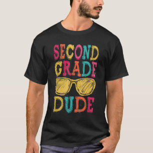 T-shirt Dude 2e année Retour à l'école Premier jour de l'é