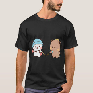 T-shirt Dudu Bear Et Bubu Panda En Vacances D'Été - 