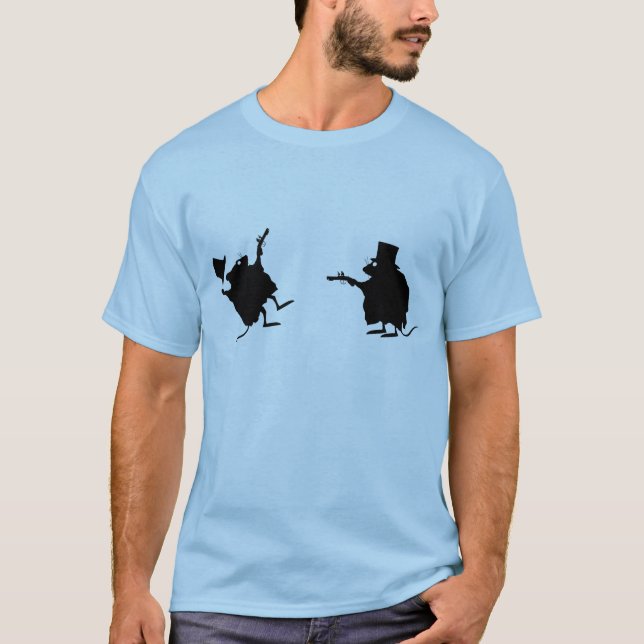 T-shirt Duel évolutionnaire de souris (Devant)