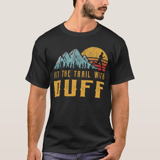 T-shirt DUFF Family Running - Touchez le sentier avec DUFF (Devant)