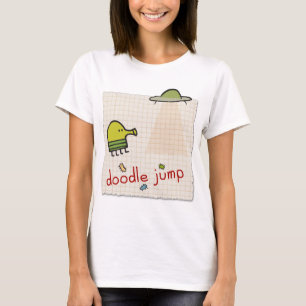 T-shirt d'UFO 2 de saut de griffonnage