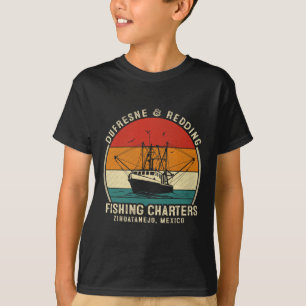 T-shirt Dufresne And Redding Fishing Charters - Bateau Anc