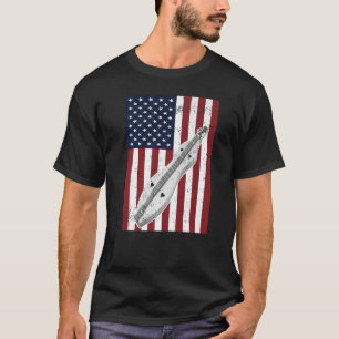 T-shirt Dulcimer American Dlag Us Vintage