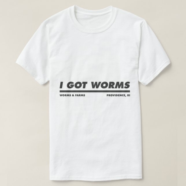 T-shirt Dumb And Dumber I Got Worms (Design devant)