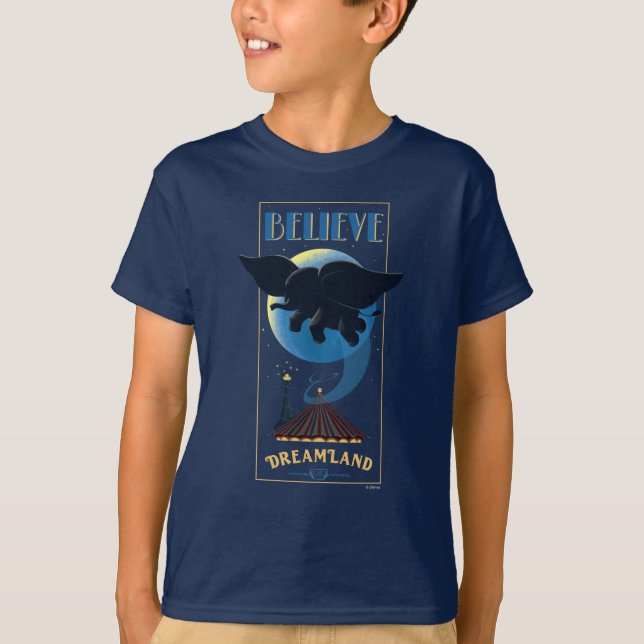 T-shirt Dumbo| L'art d'attraction "Croyez-vous" de Dreamla (Devant)