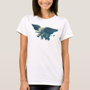 T-shirt Dumbo  L'Art Peint Dumbo Volant