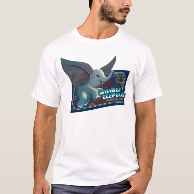 T-shirt Dumbo| Merveilleux Eléphant S'Enfonce Dans L'Art D (Devant)