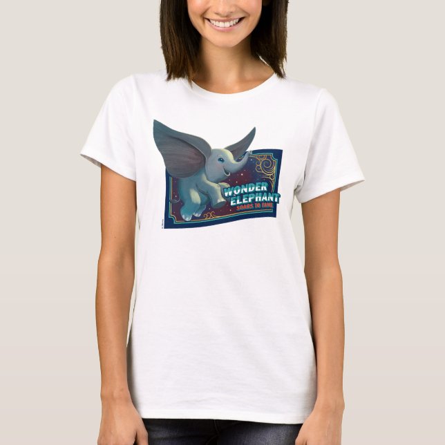 T-shirt Dumbo| Merveilleux Eléphant S'Enfonce Dans L'Art D (Devant)