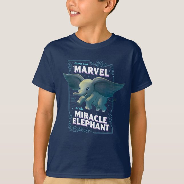 T-shirt Dumbo| Venez Vous Émerveiller À L'Éléphant Miracle (Devant)