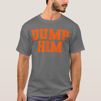 T-shirt Dump Him Co Womens Funny AntiBoyfriend Blue Classi