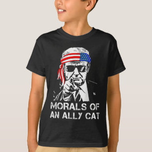 T-shirt D'Un Chat Allié Drôle Trump 2024 Président Trump