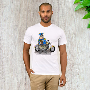 T-Shirt D'Un Policier Écrivant Un Billet Pour Homm