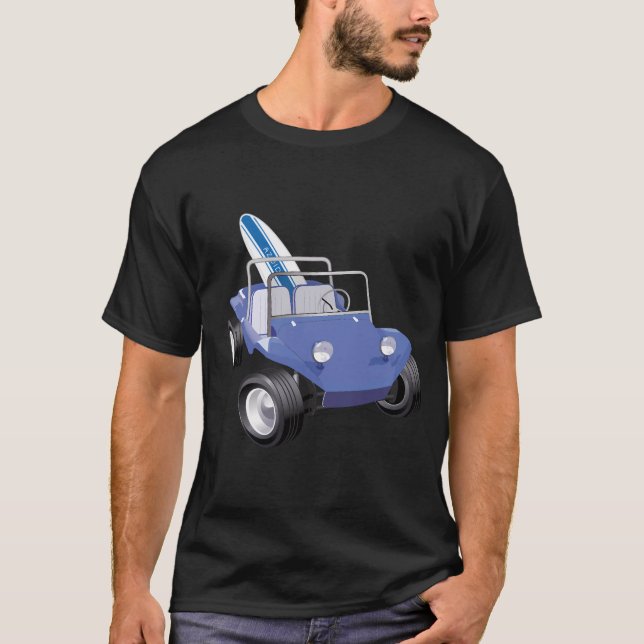 T-shirt Dune Buggy Manx Blue avec (Devant)