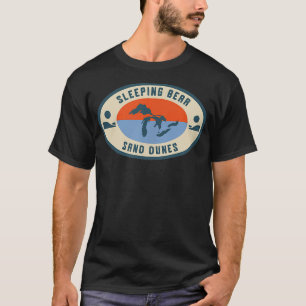 T-shirt Dunes de sable de Sleeping Bear Michigan Michigand